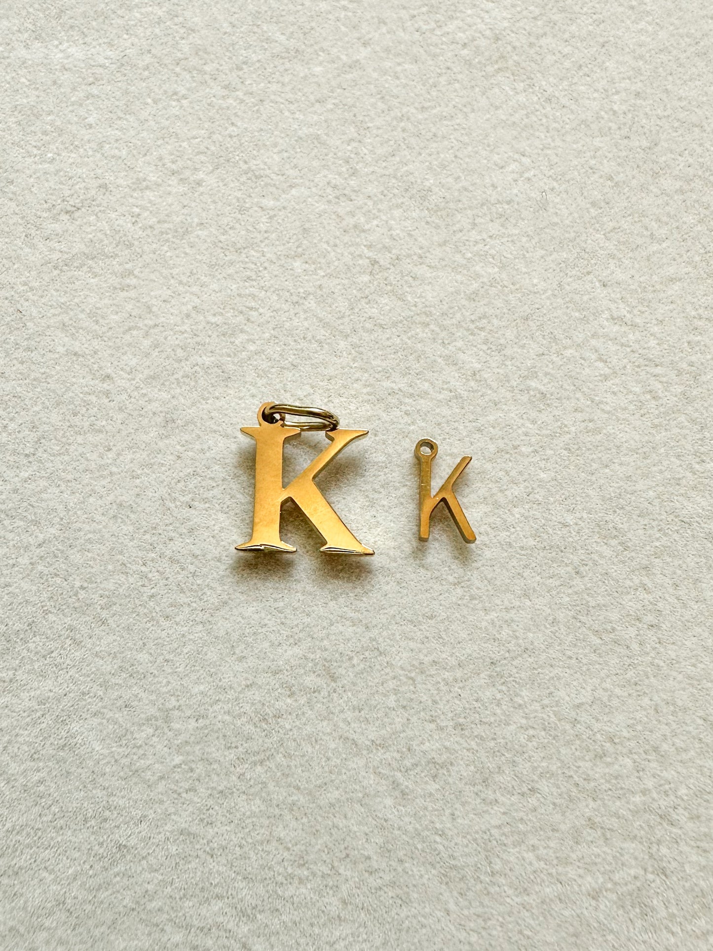 Gold Alphabet Charm