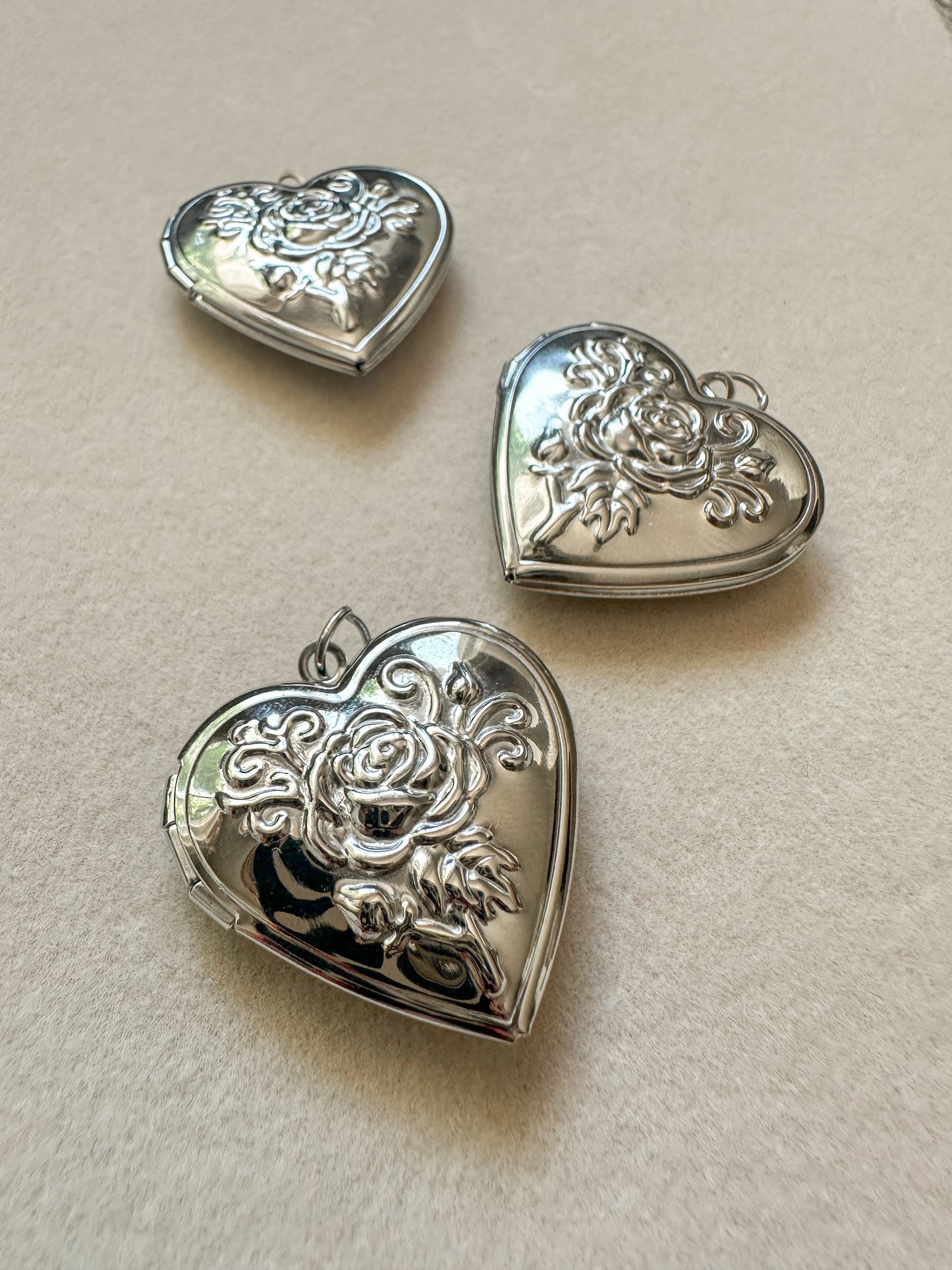 Silver Heart Locket | Large