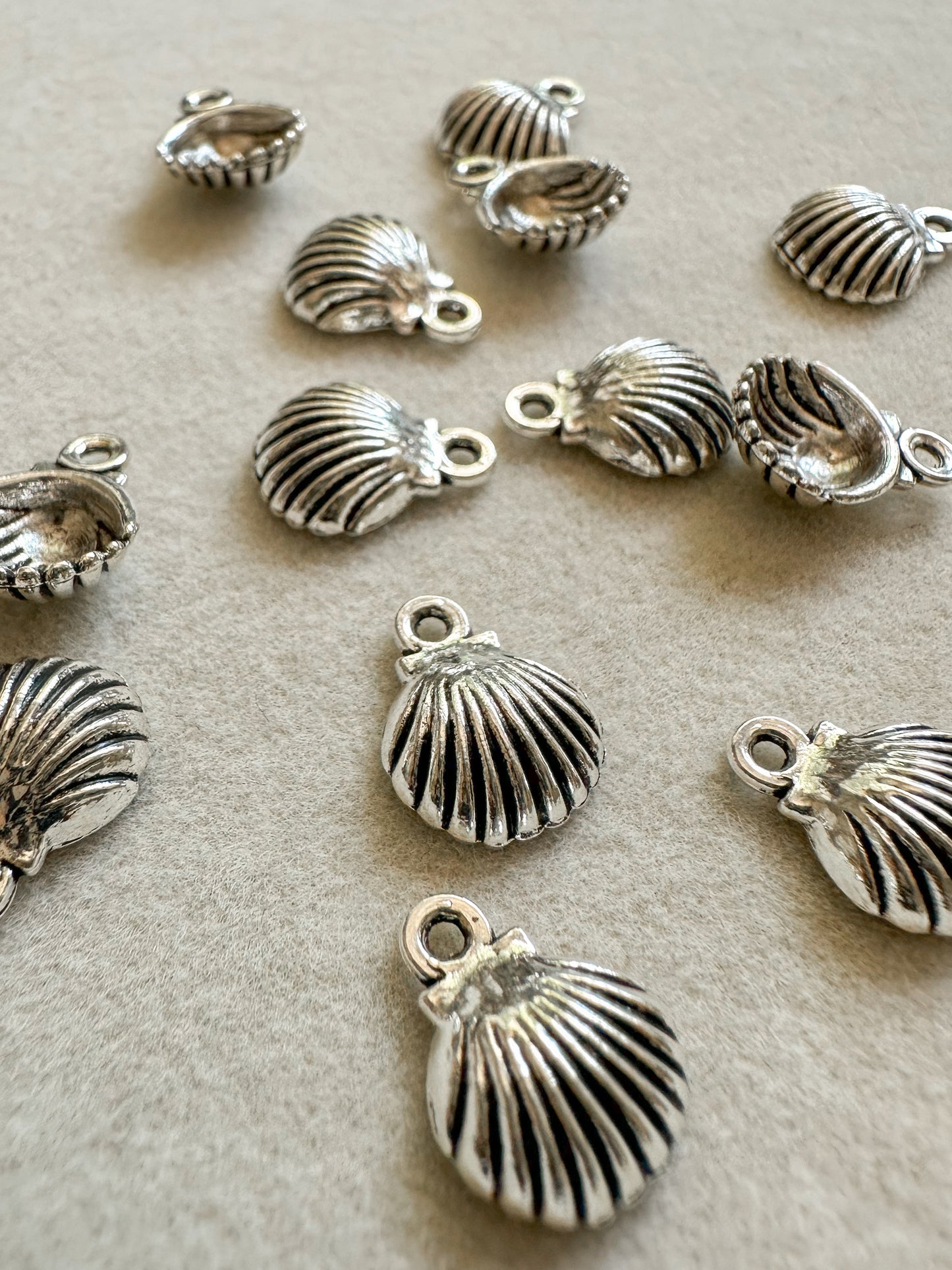 Mini Silver Shell Charm