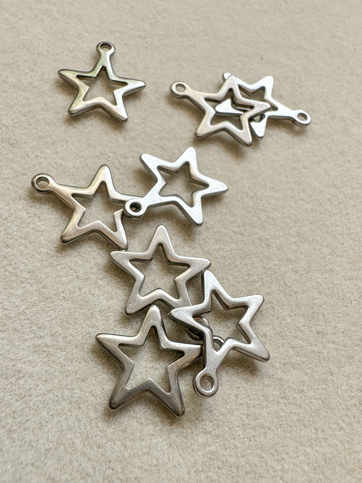 Silver Star Charm