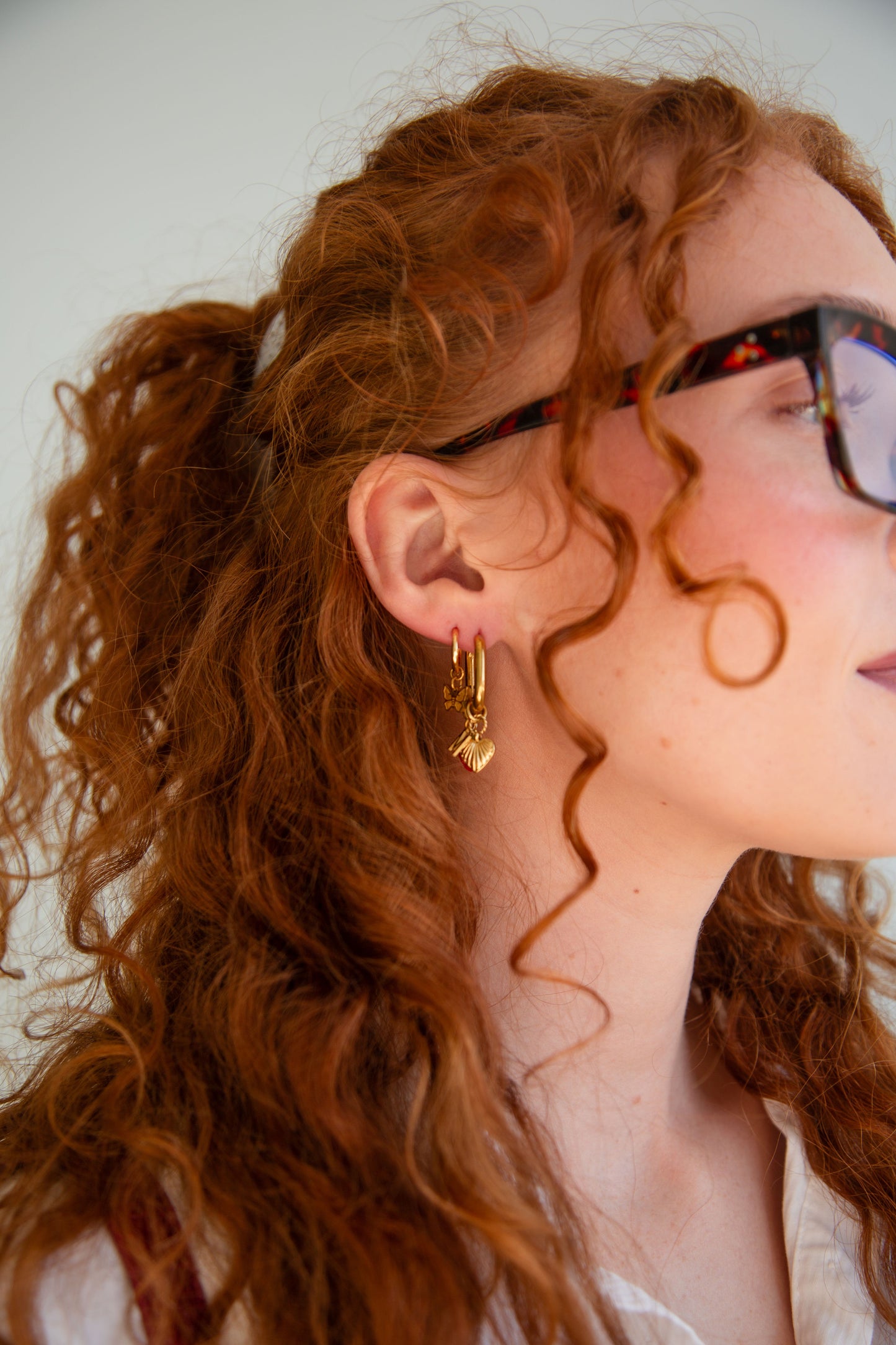 Oval Charm Earrings