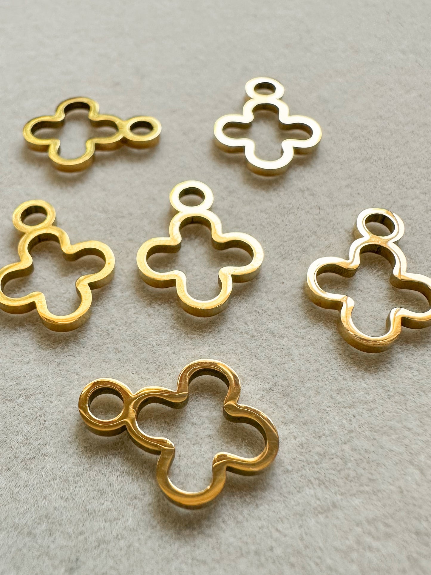 Gold Clover Charm