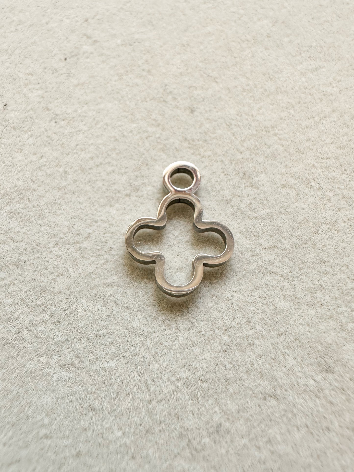 Silver Clover Charm