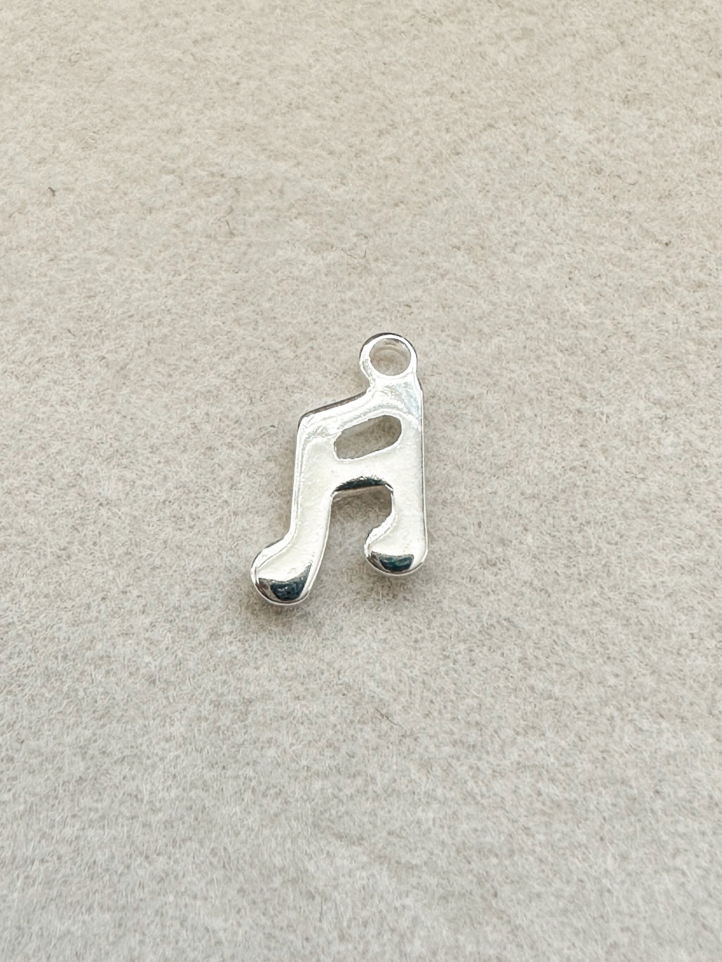 Music Note Charm | Silver