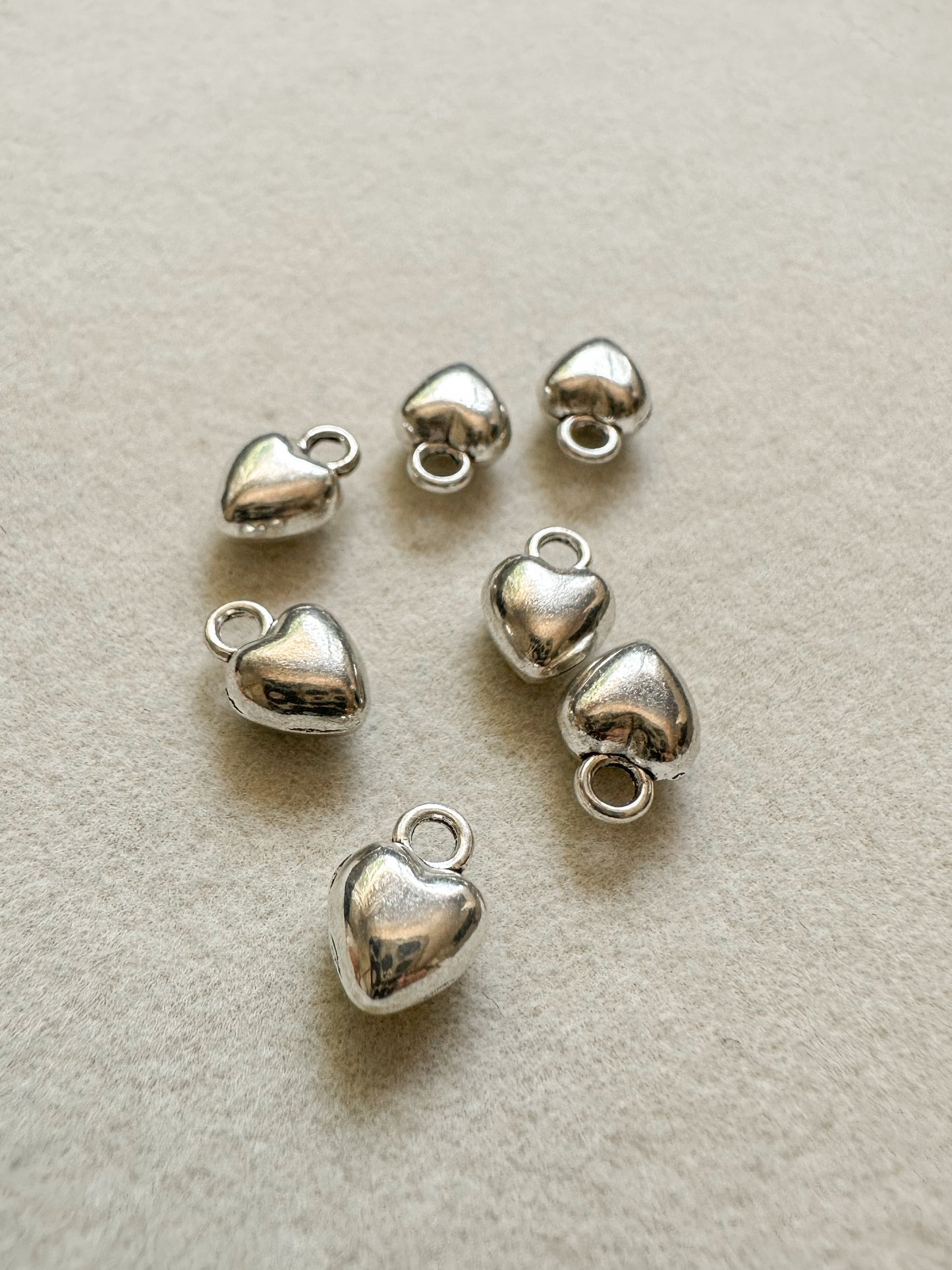 Mini Heart Charm | Silver