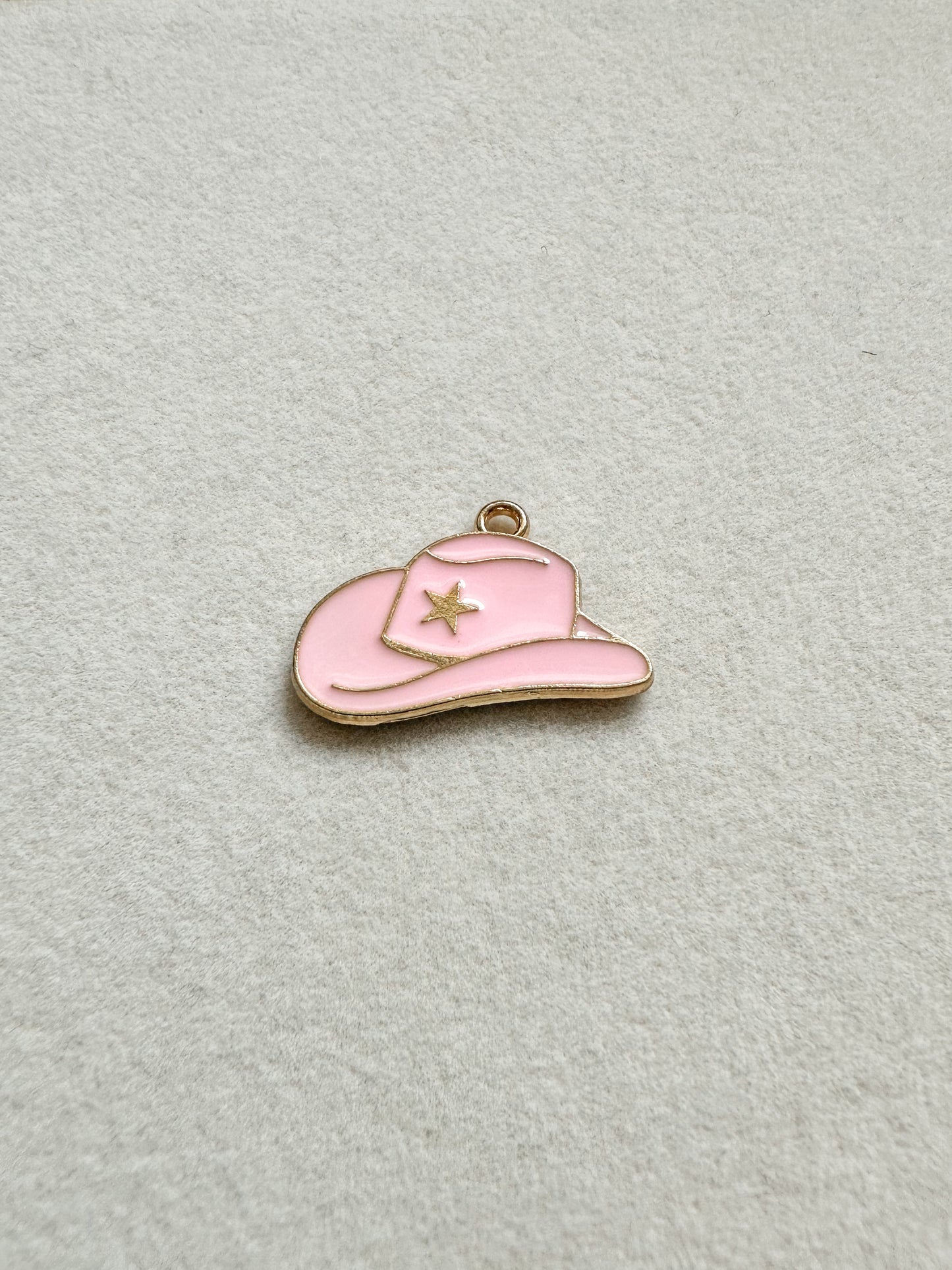 Cowgirl Hat Charm | Pink