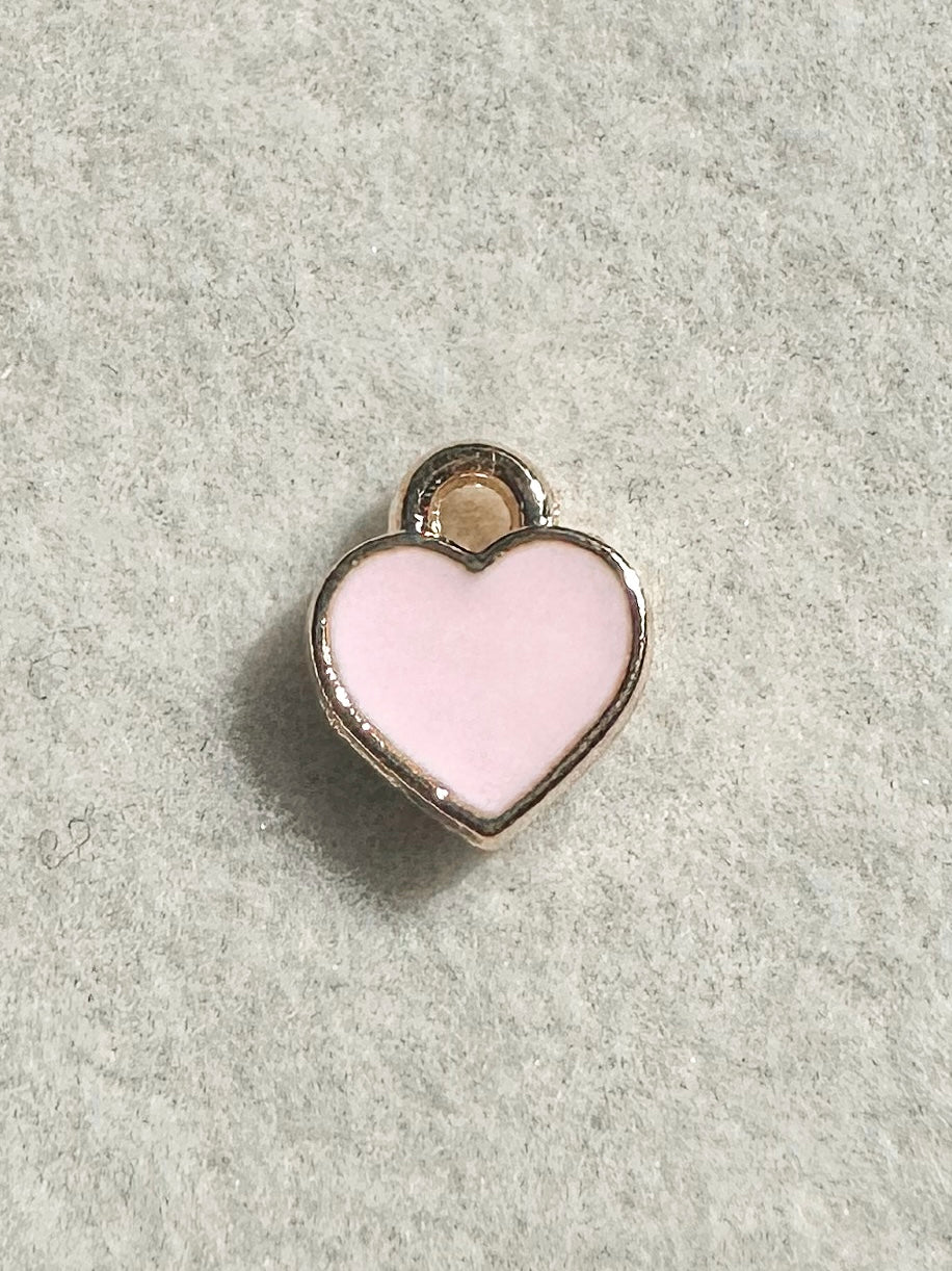 Mini Heart Charm | Pink