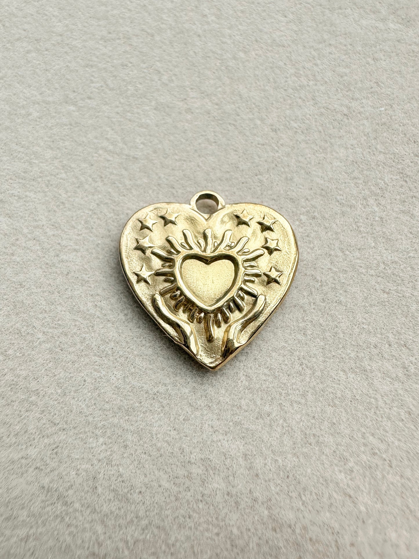 Golden Heart Charm