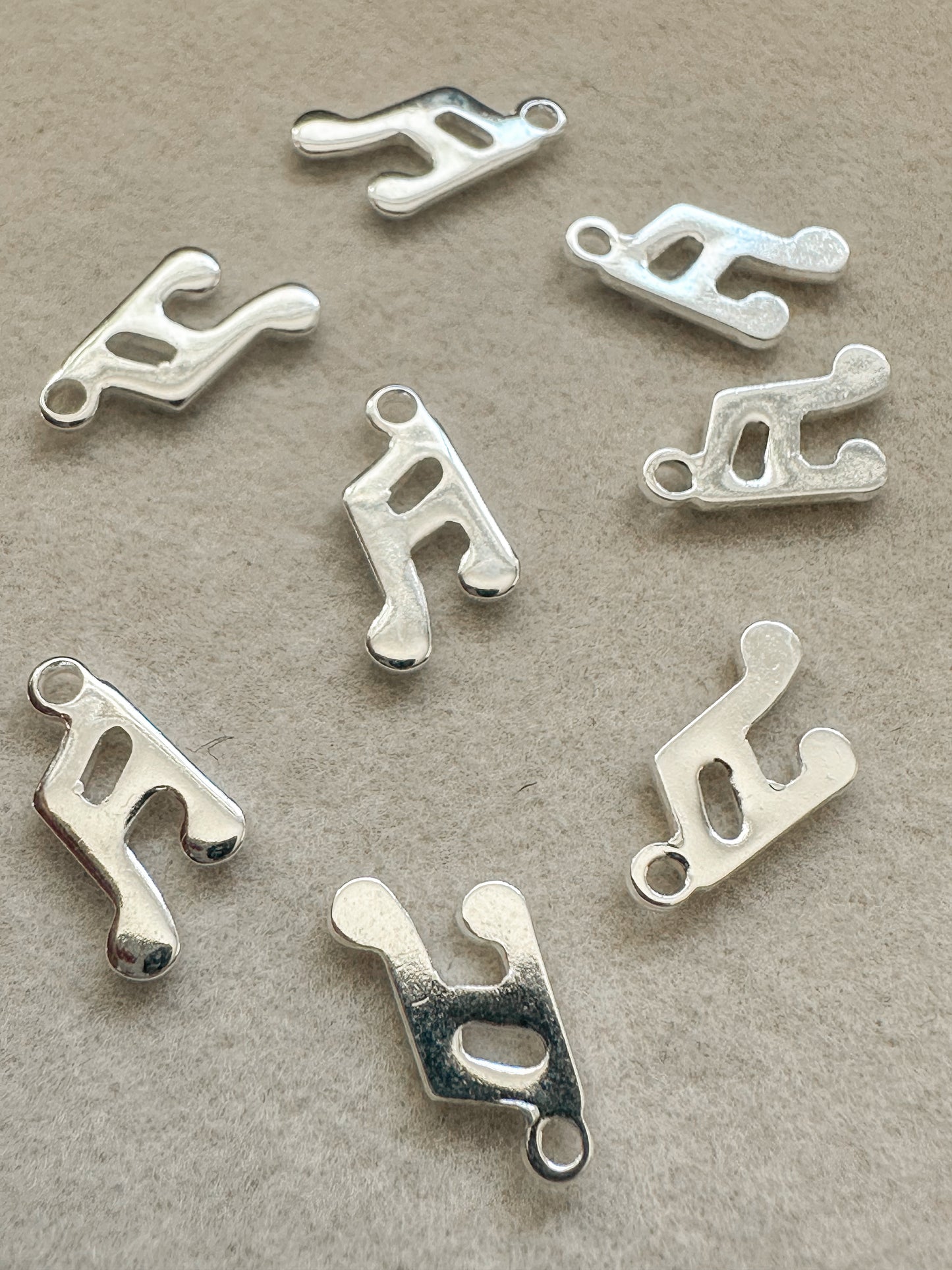 Music Note Charm | Silver