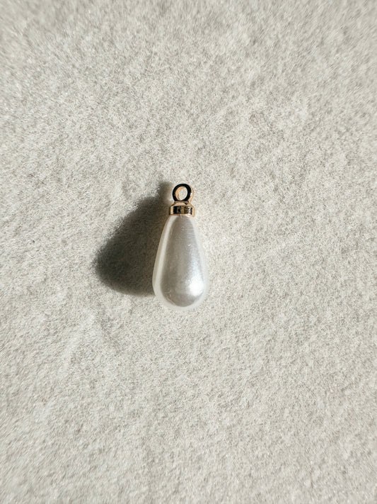 Pearl Teardrop Charm