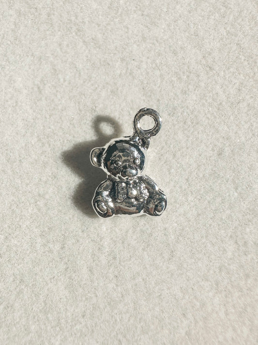 Teddy Bear Charm | Silver