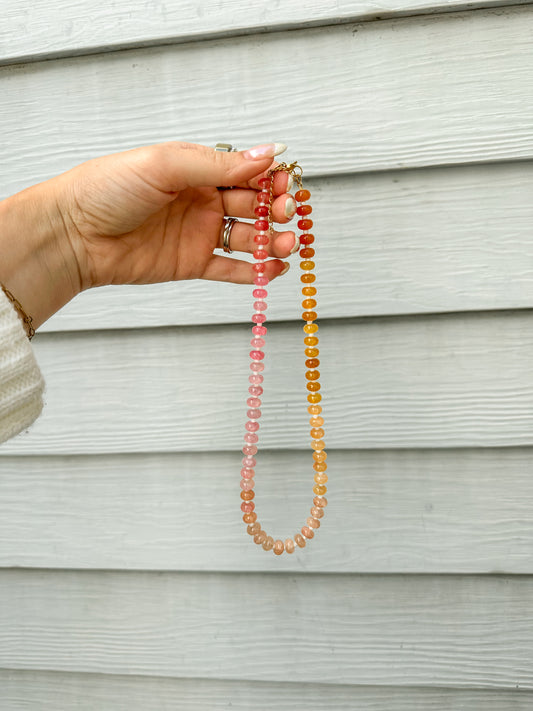 Sunset Beaded Necklace