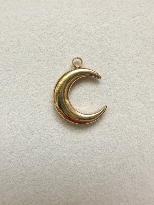 Gold Moon Charm | Large