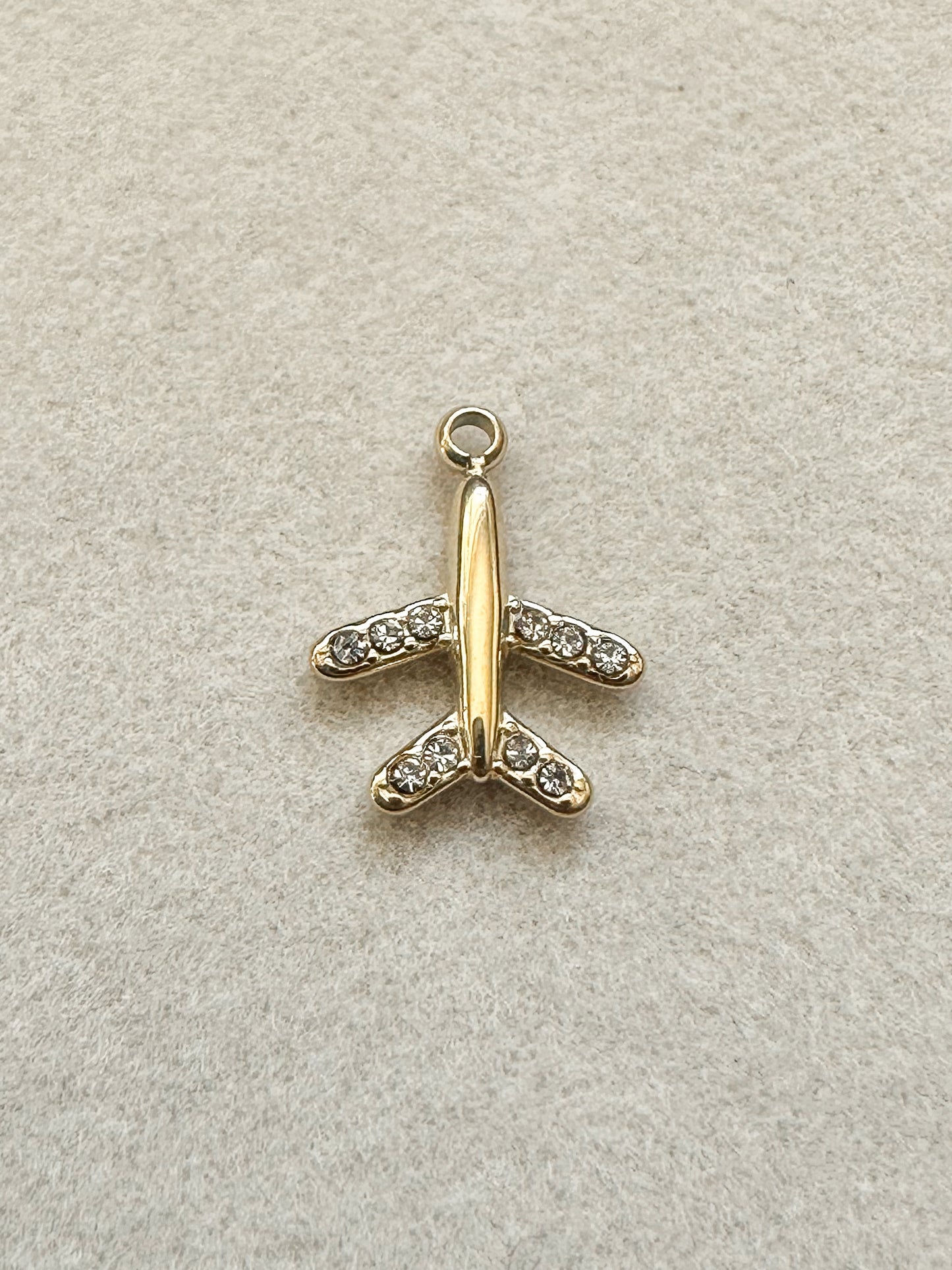 Airplane Charm | Gold