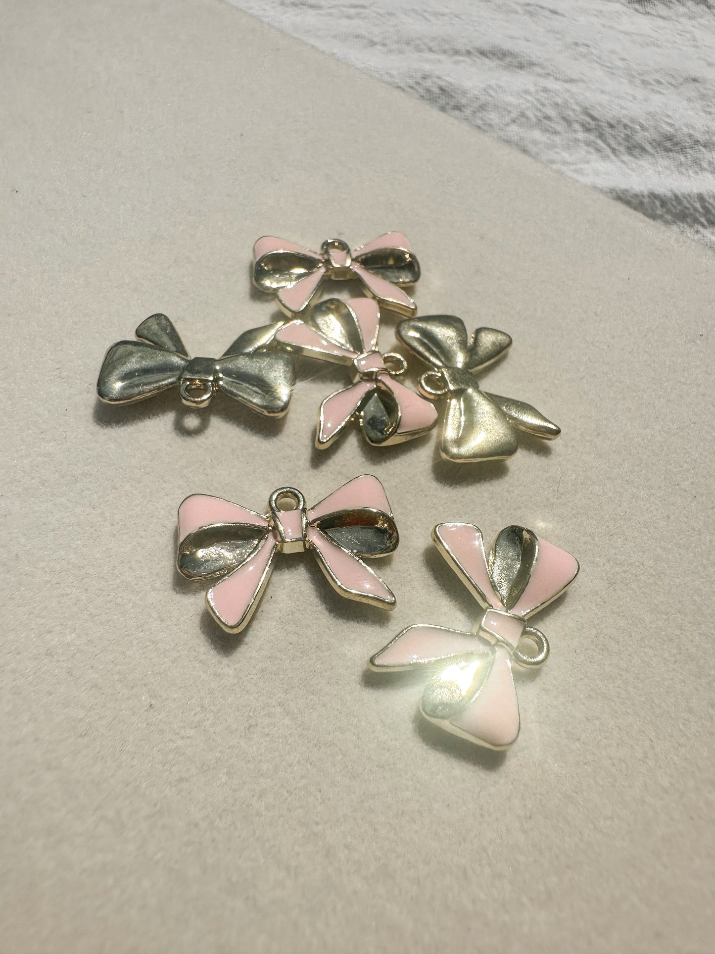 Pink Bow Charm