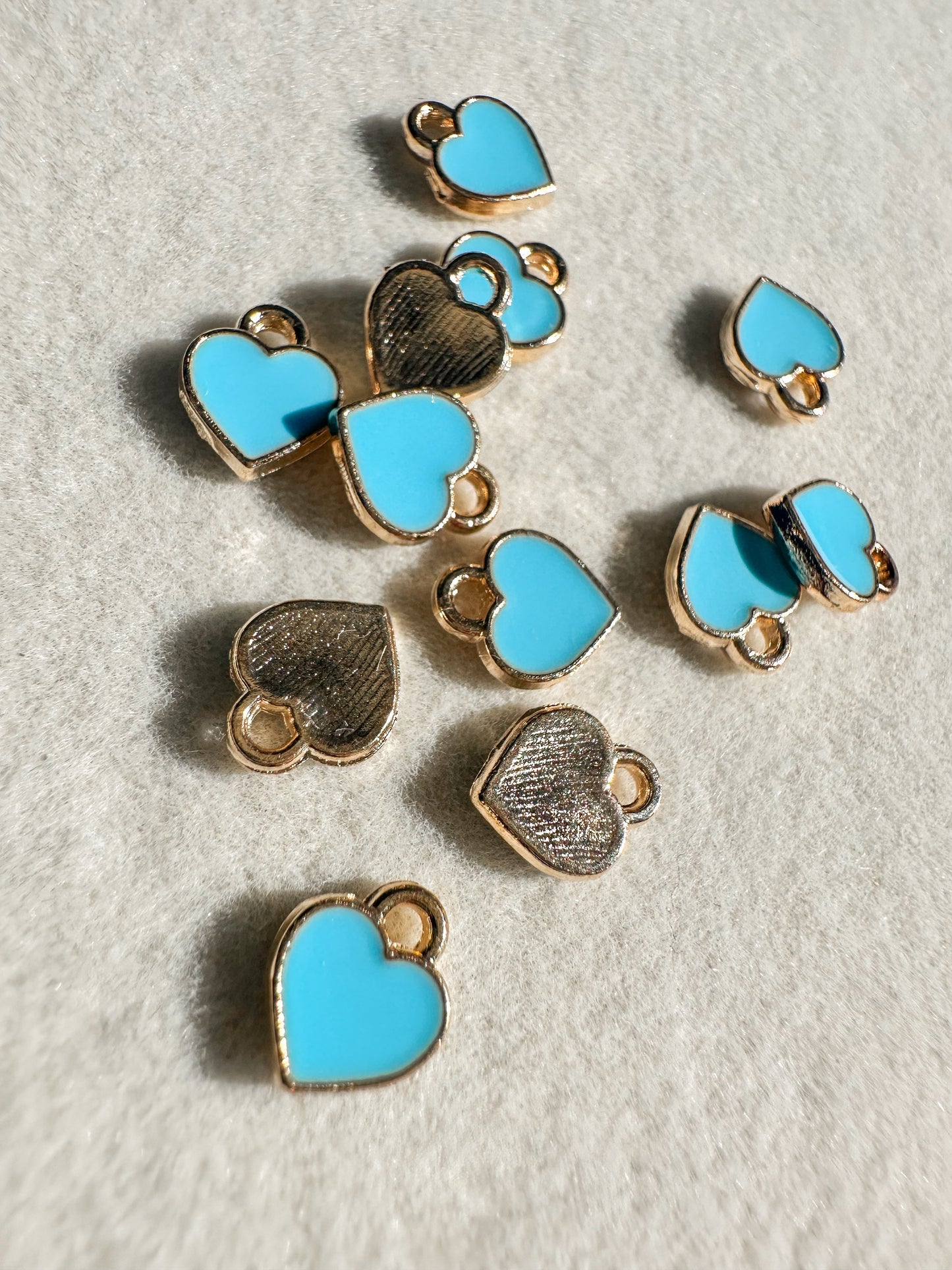 Mini Heart Charm | Blue