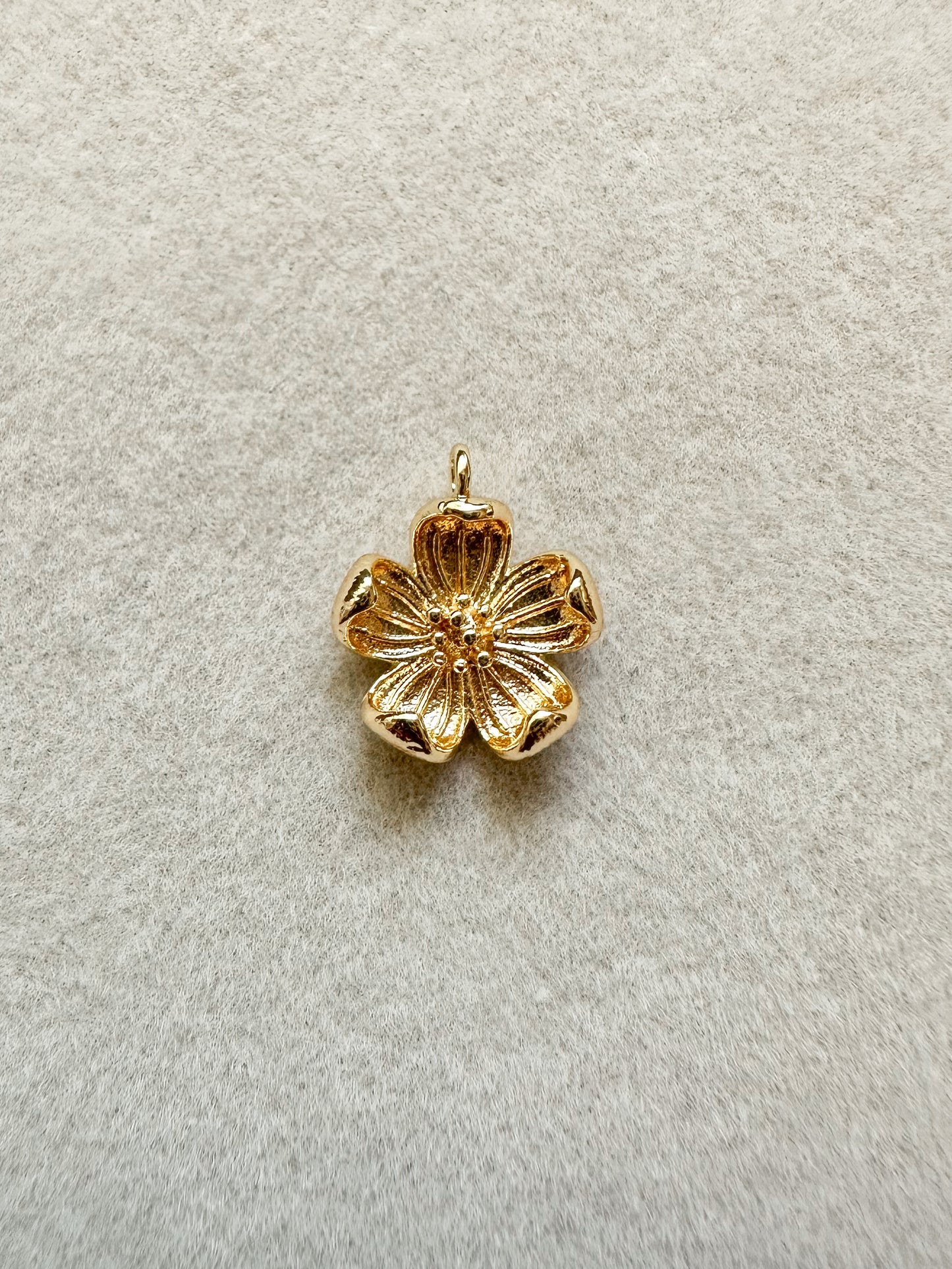 Gold Flower Charm