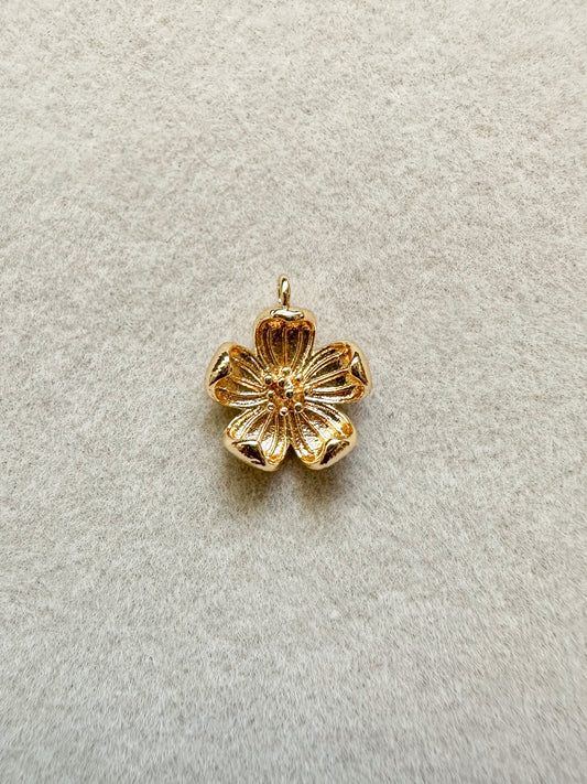 Gold Flower Charm
