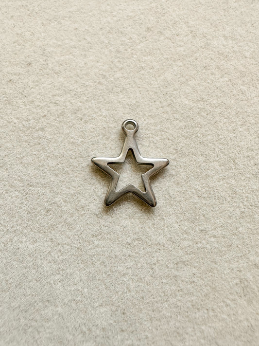 Silver Star Charm