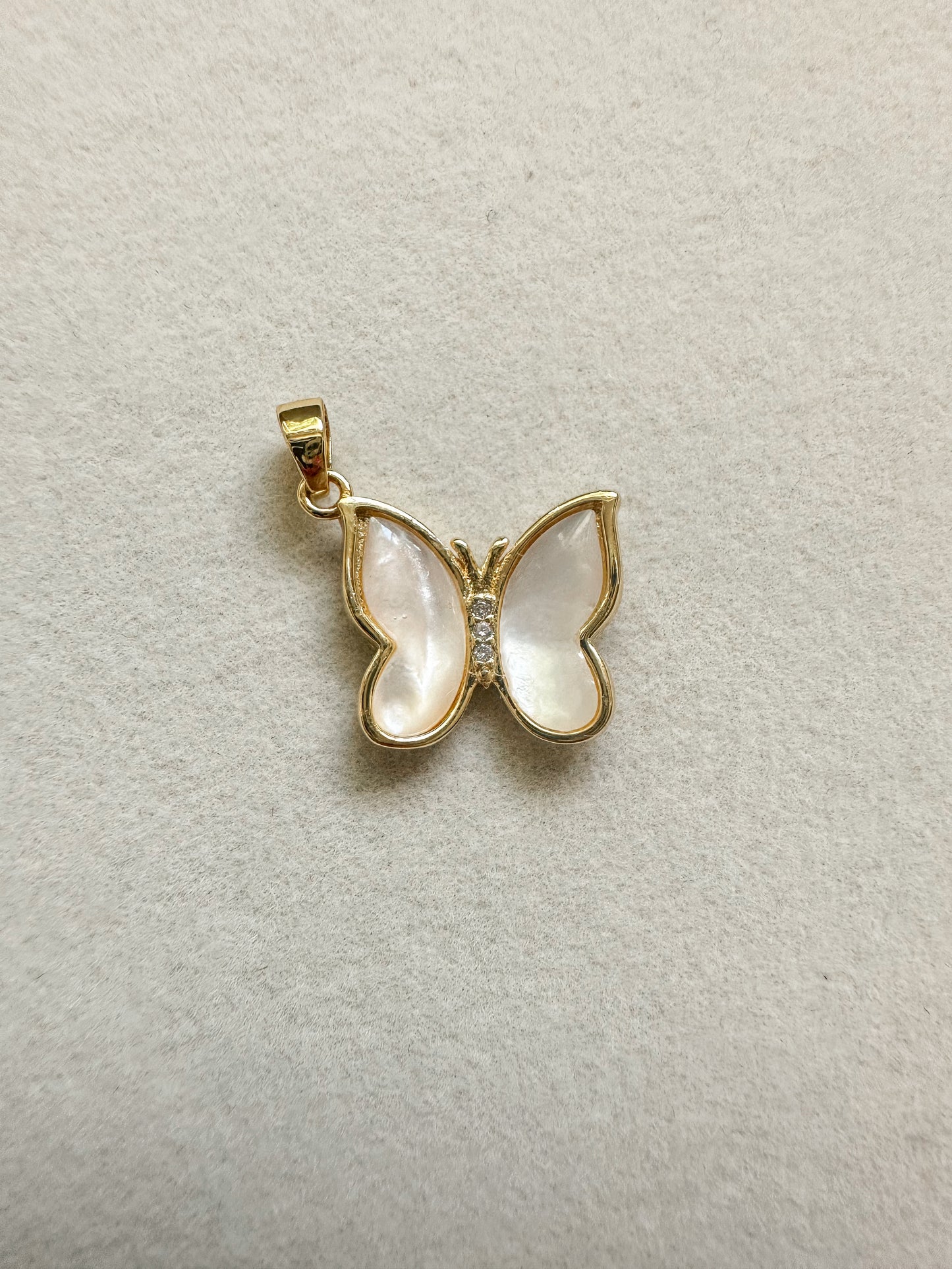 Pearlescent Butterfly Charm