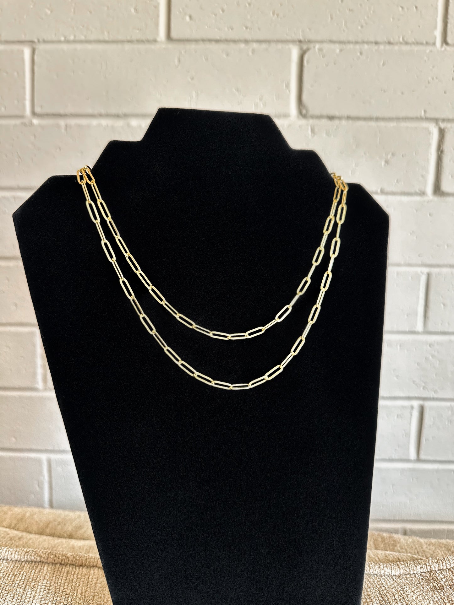 Gold Paperclip Chain