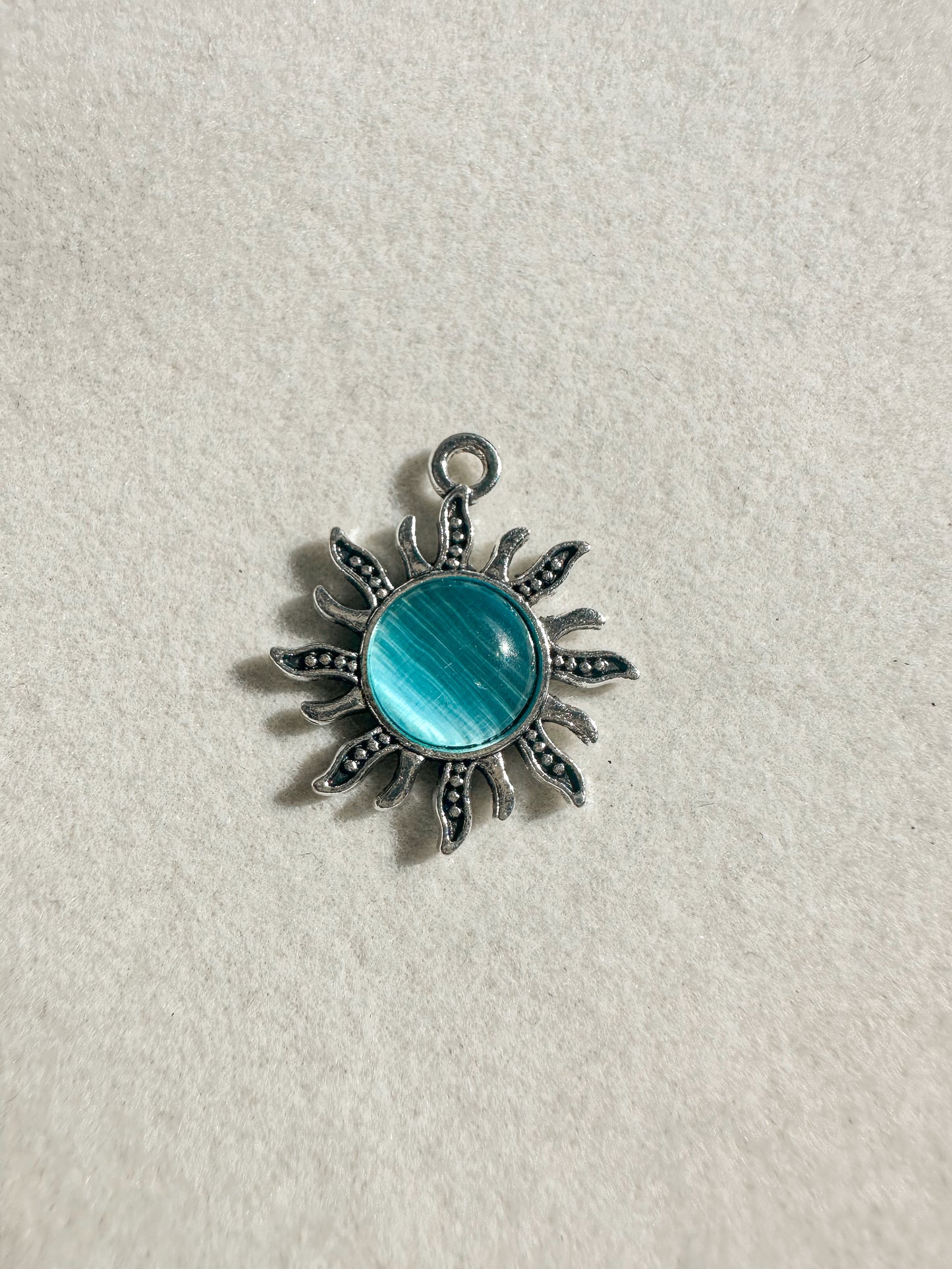 Silver Sun Charm