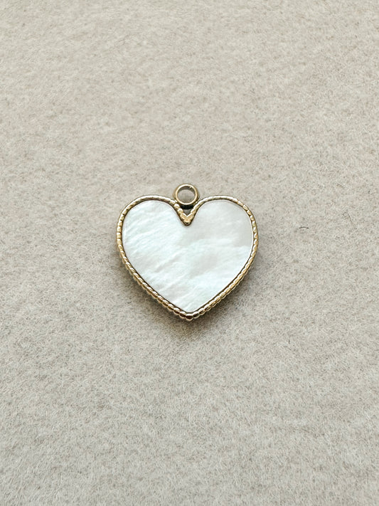 Pearlescent Heart Charm | Small