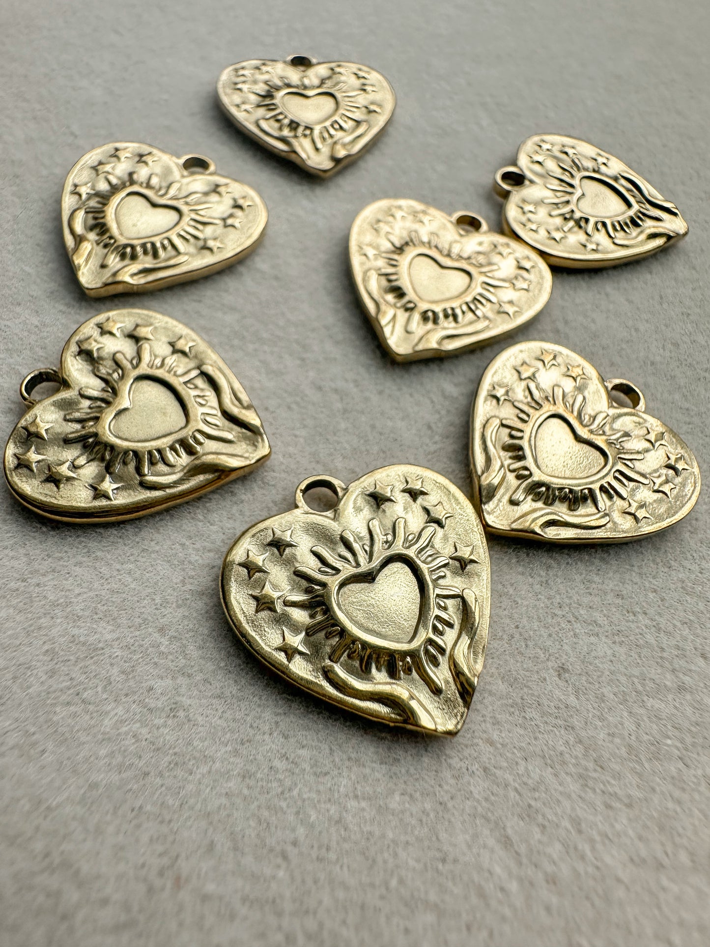 Golden Heart Charm