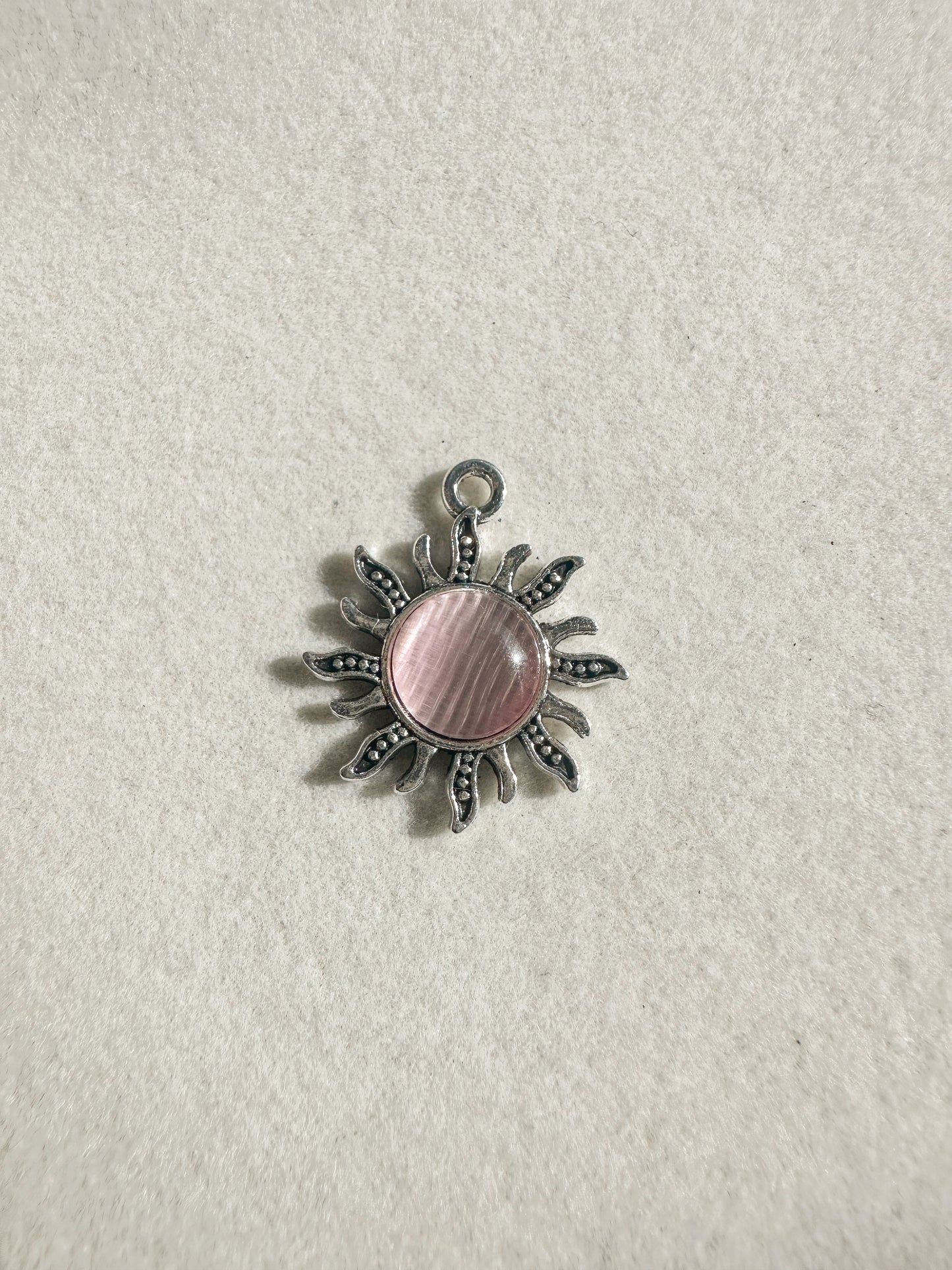 Silver Sun Charm