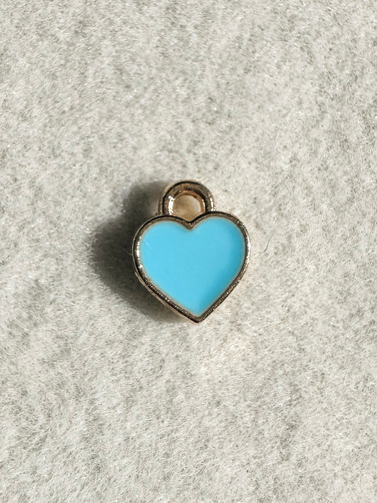 Mini Heart Charm | Blue