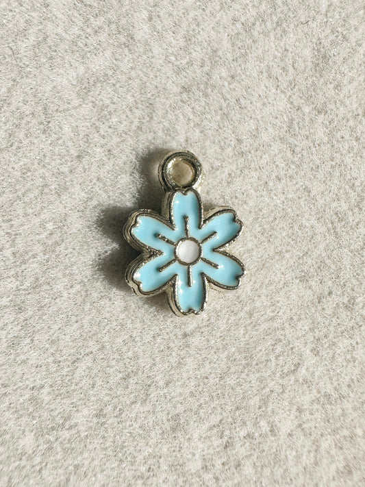 Mini Flower Charm | Blue