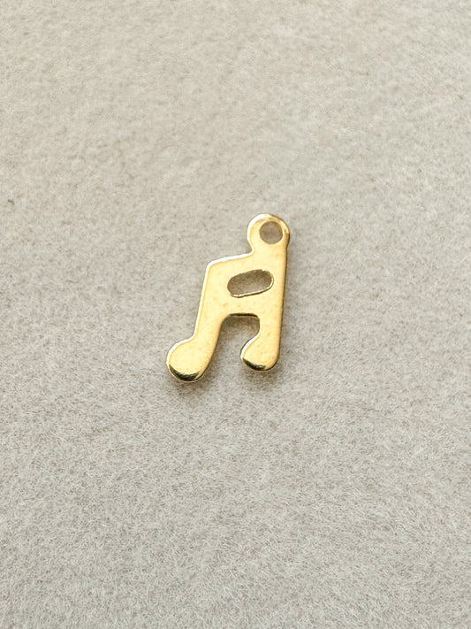 Music Note Charm | Gold