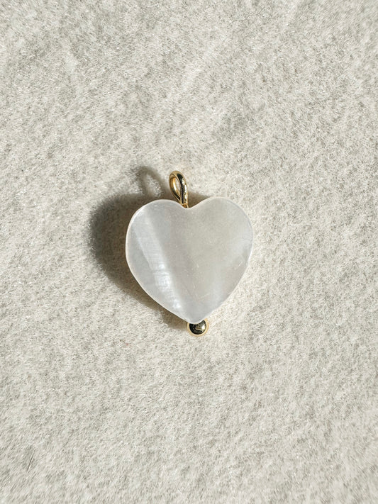 Shell Heart Charm