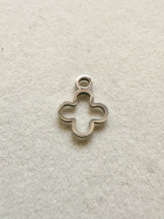 Silver Clover Charm