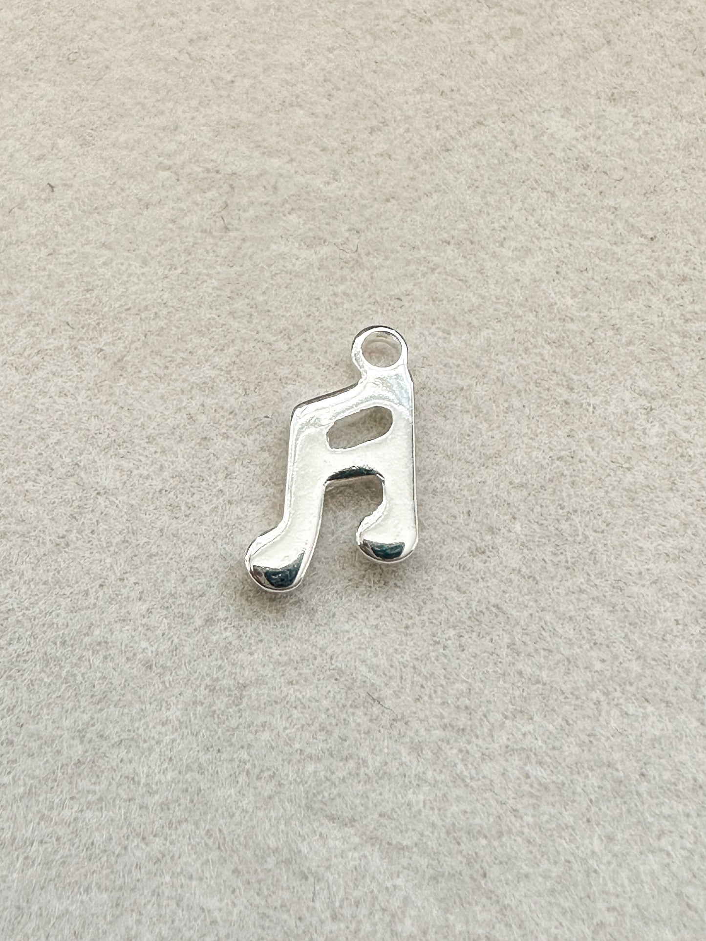 Music Note Charm | Silver