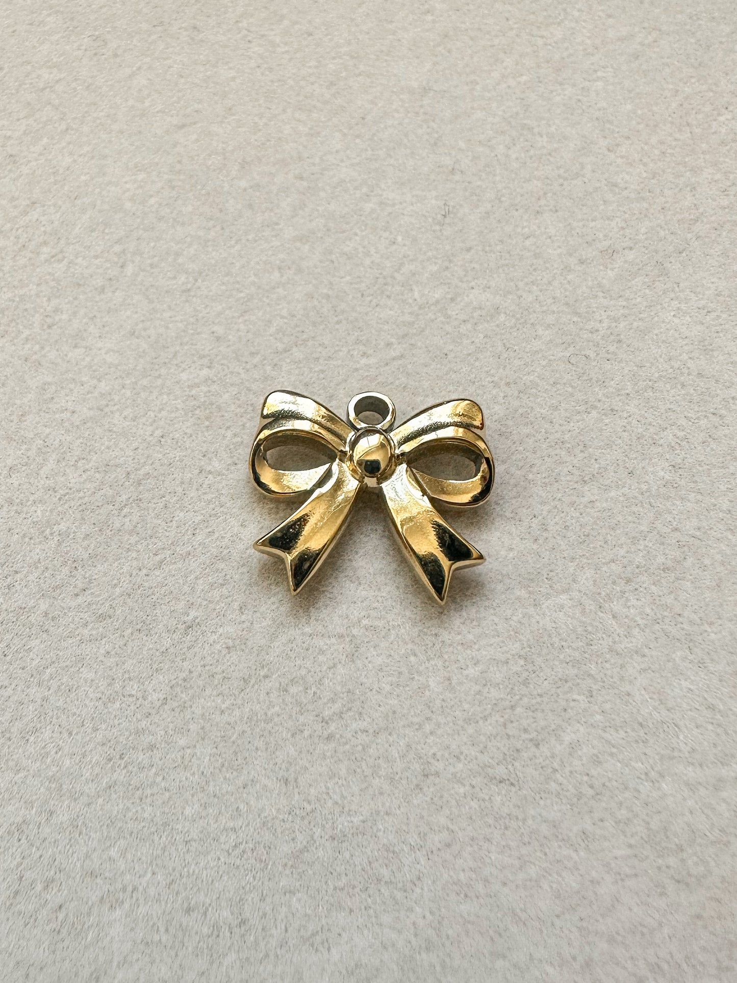 Gold Bow Charm