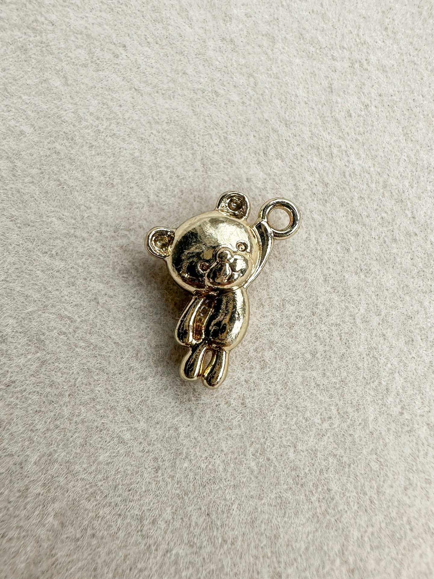 Teddy Bear Charm | Gold