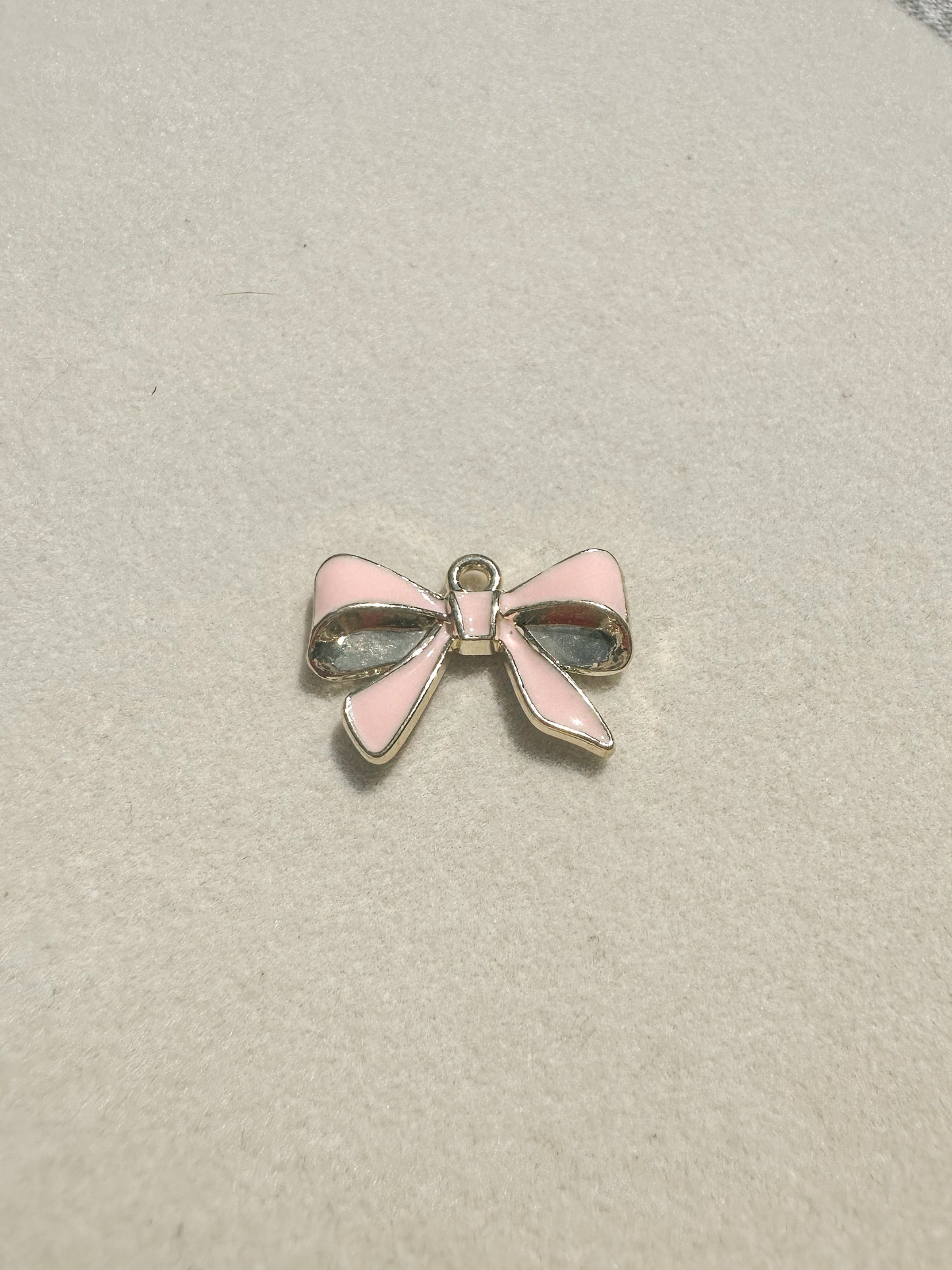 Pink Bow Charm