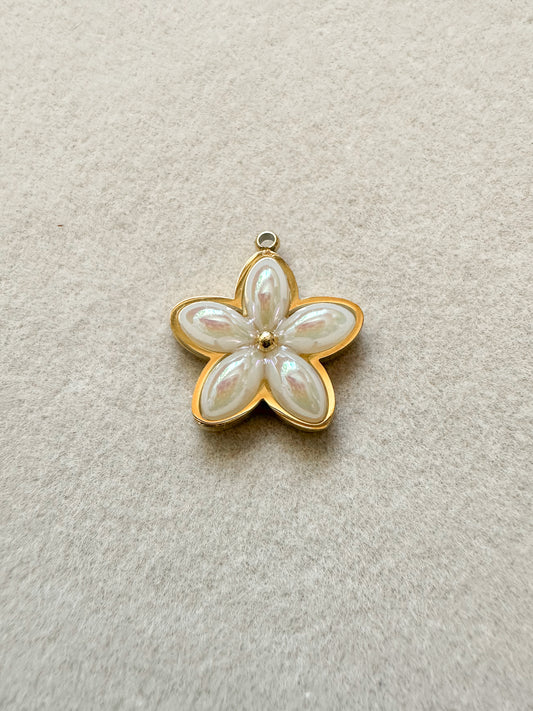 Pearlescent Flower Charm