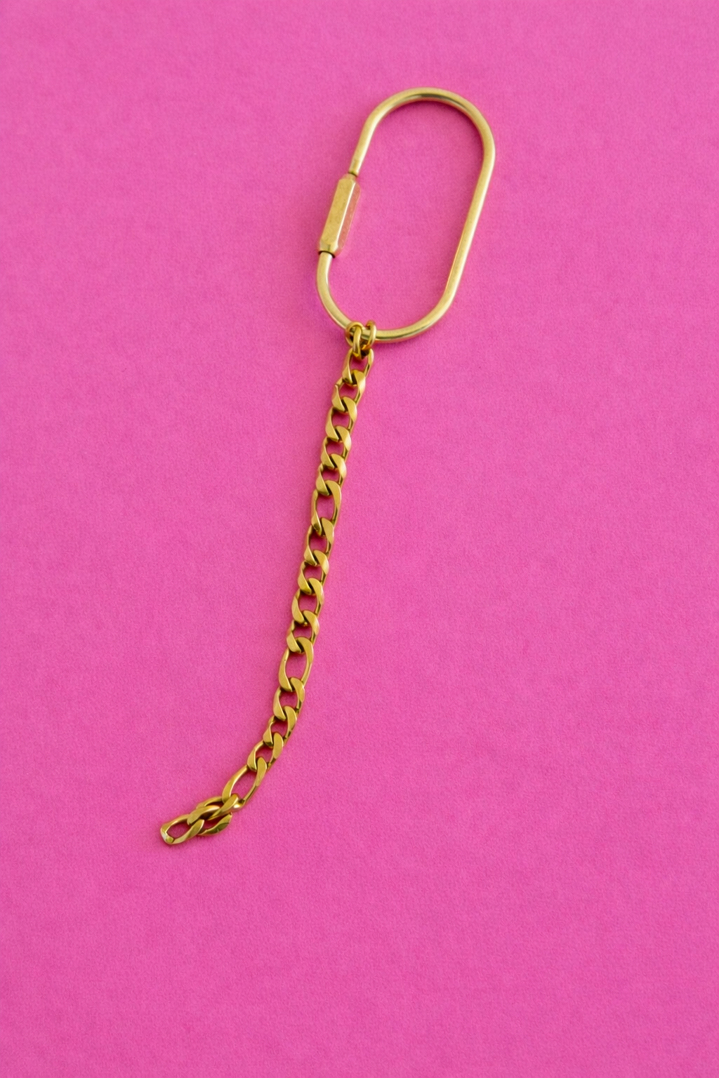 Lock Key Ring + Chain