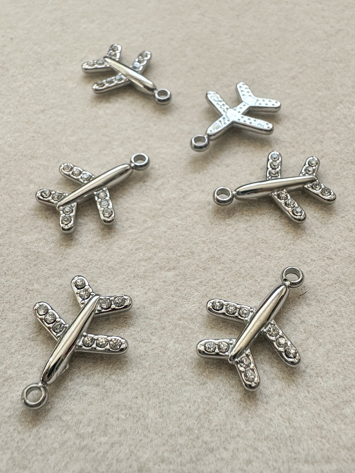 Airplane Charm | Silver