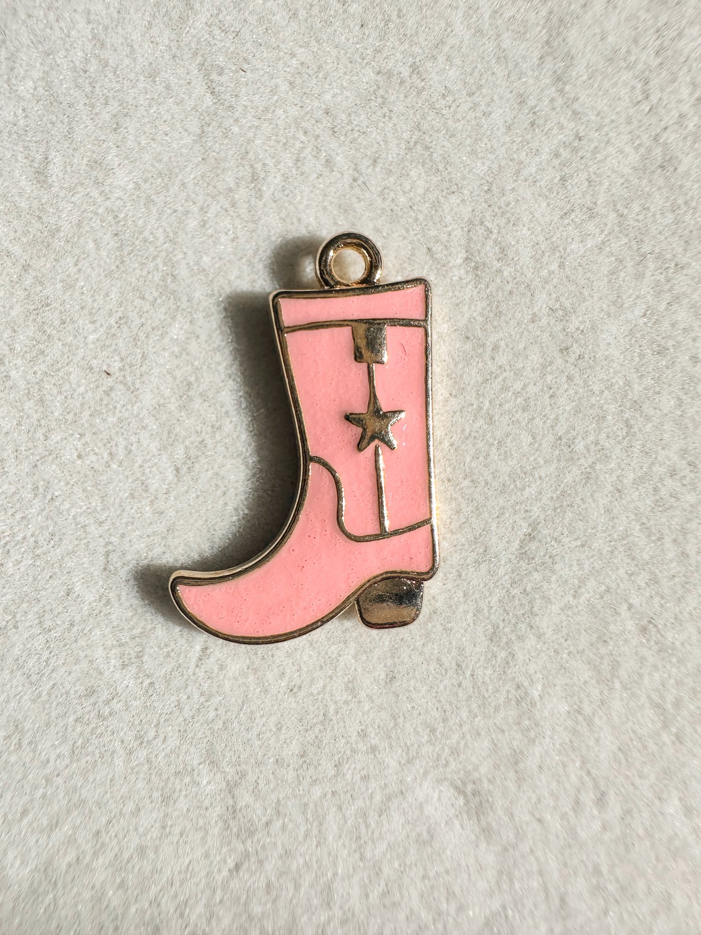 Cowgirl Boot Charm |Pink