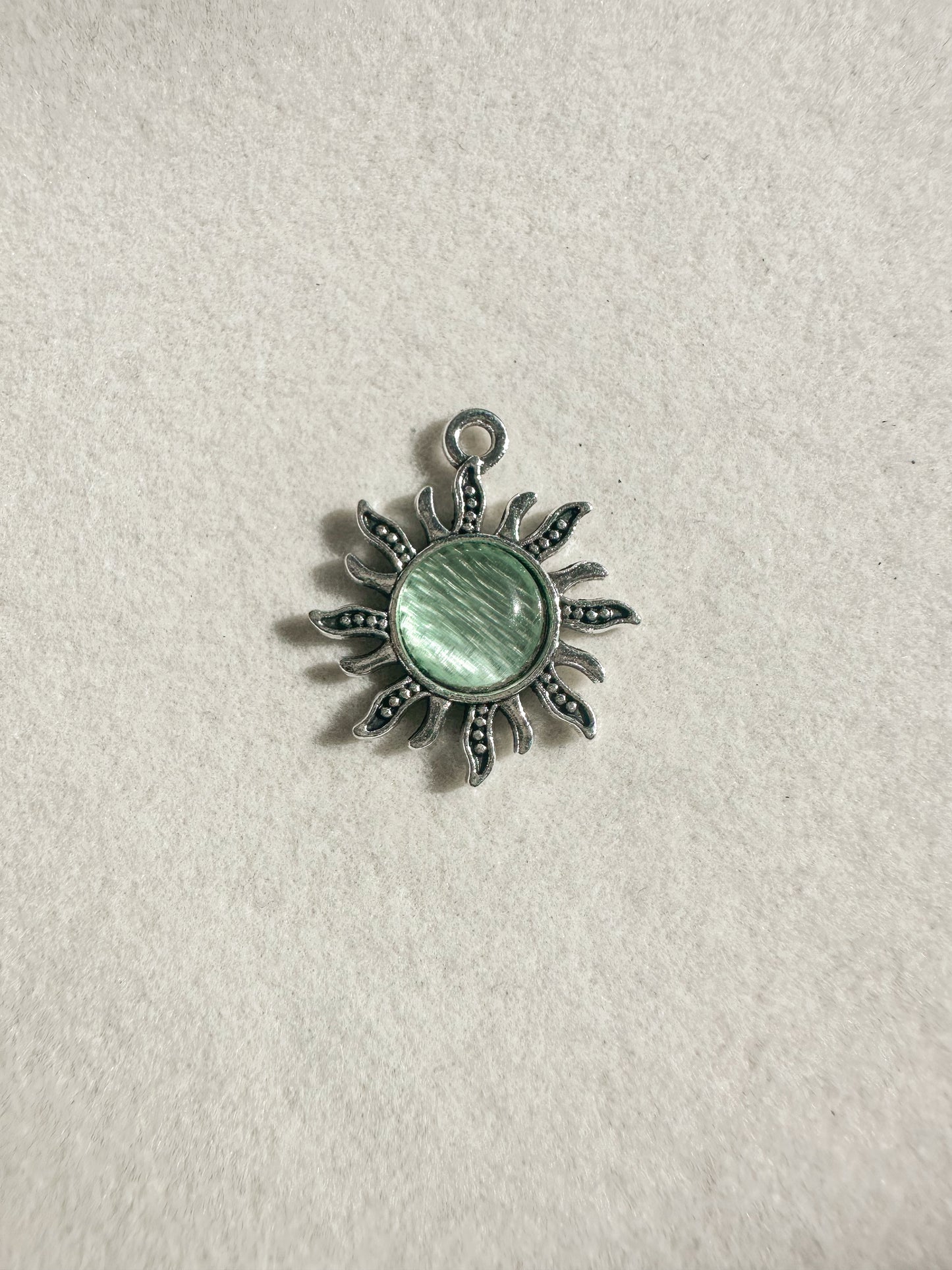 Silver Sun Charm