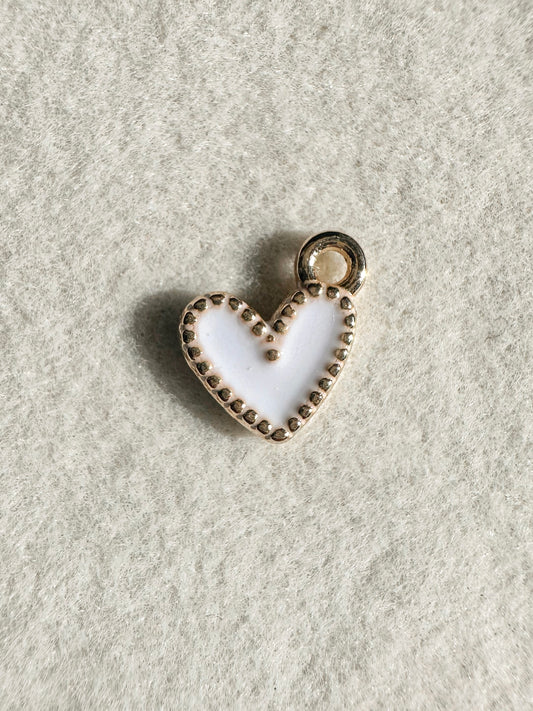 Heart Charm | White