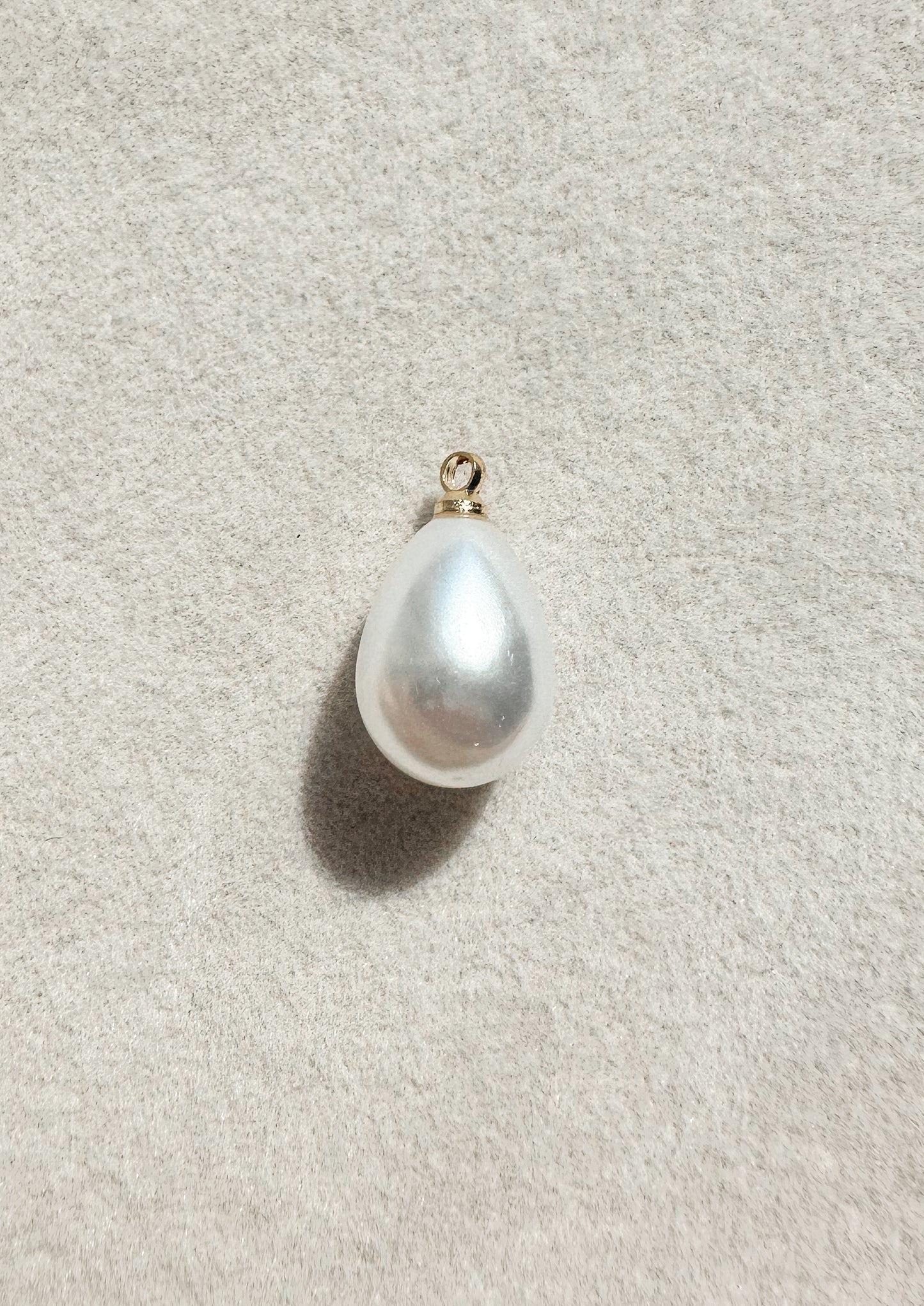 Pearl Tear Drop Charm | Large