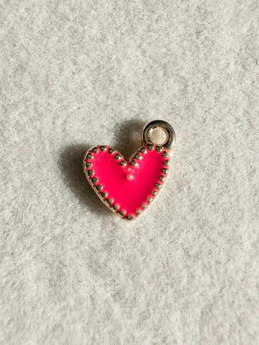 Heart Charm | Hot Pink