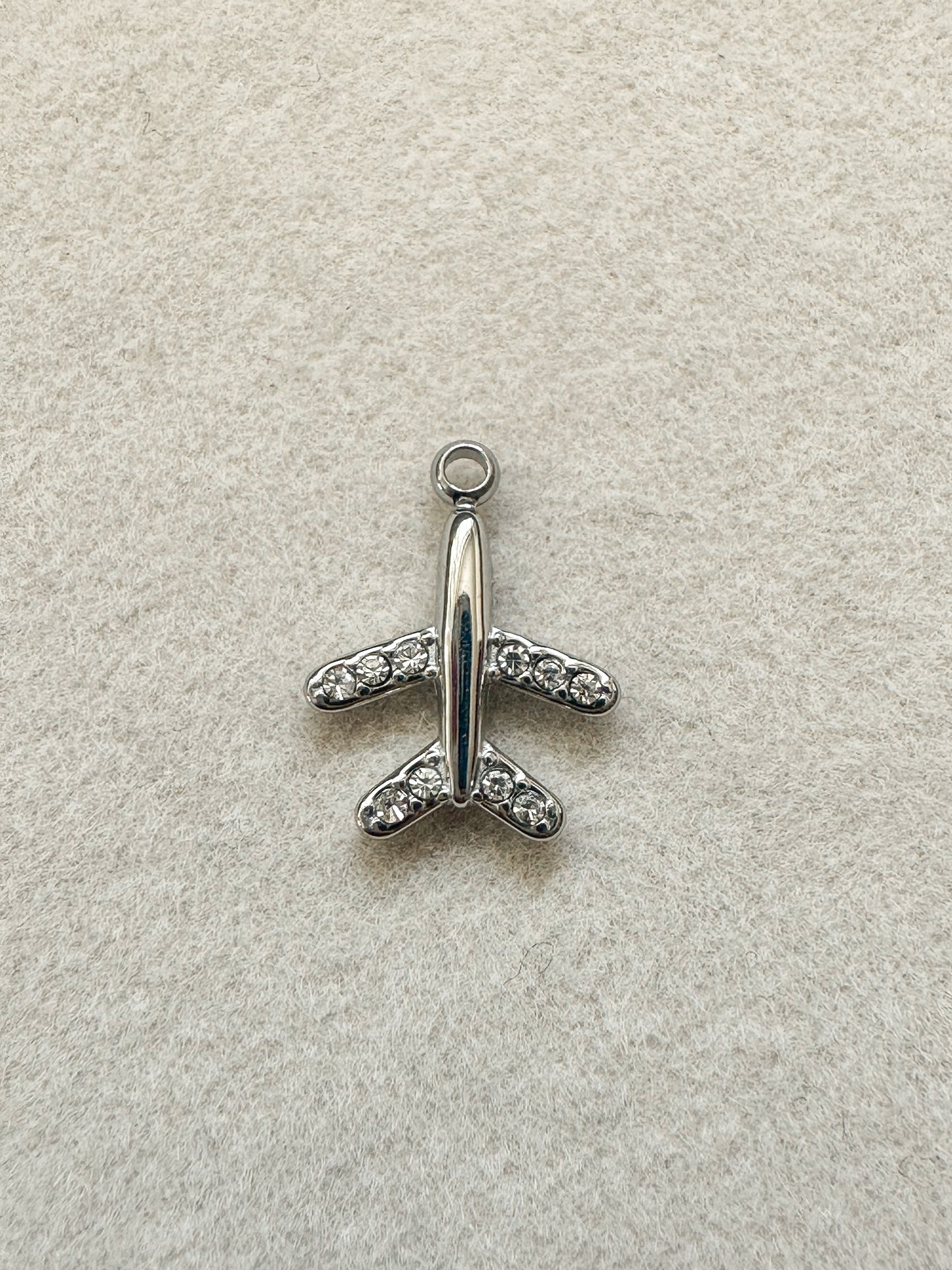 Airplane Charm | Silver