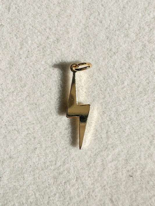 Gold Lightning Bolt Charm