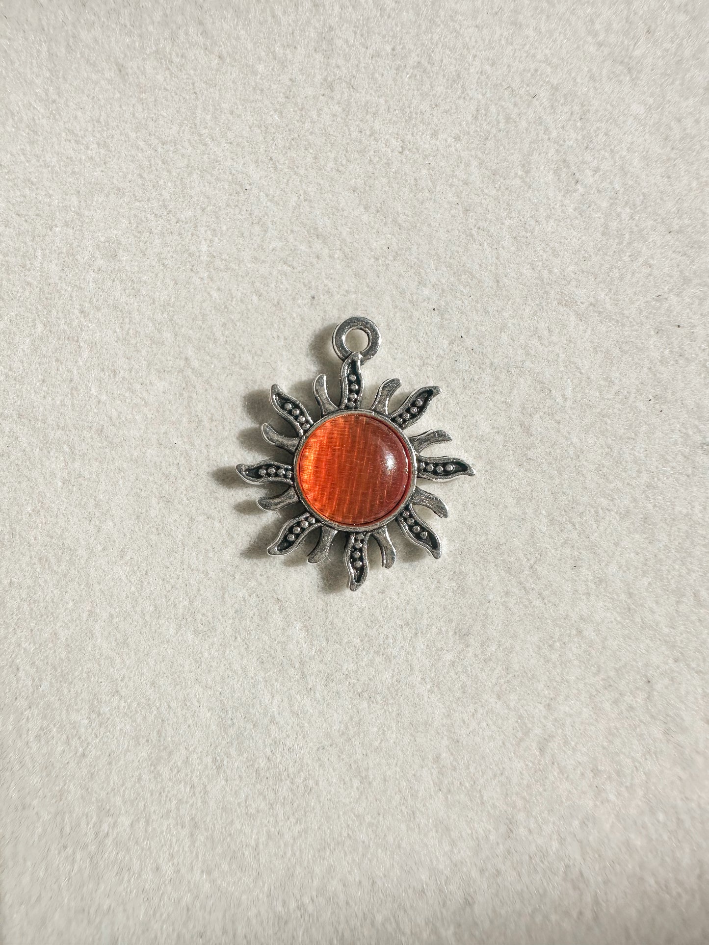 Silver Sun Charm