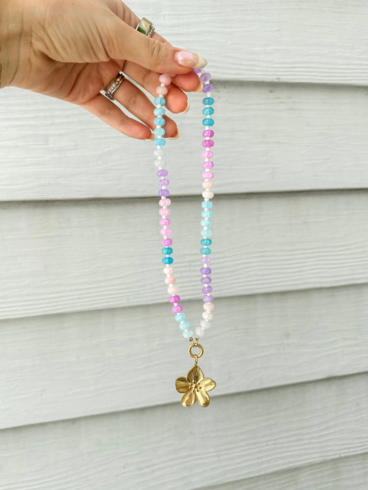Lilac Dreams Beaded Necklace